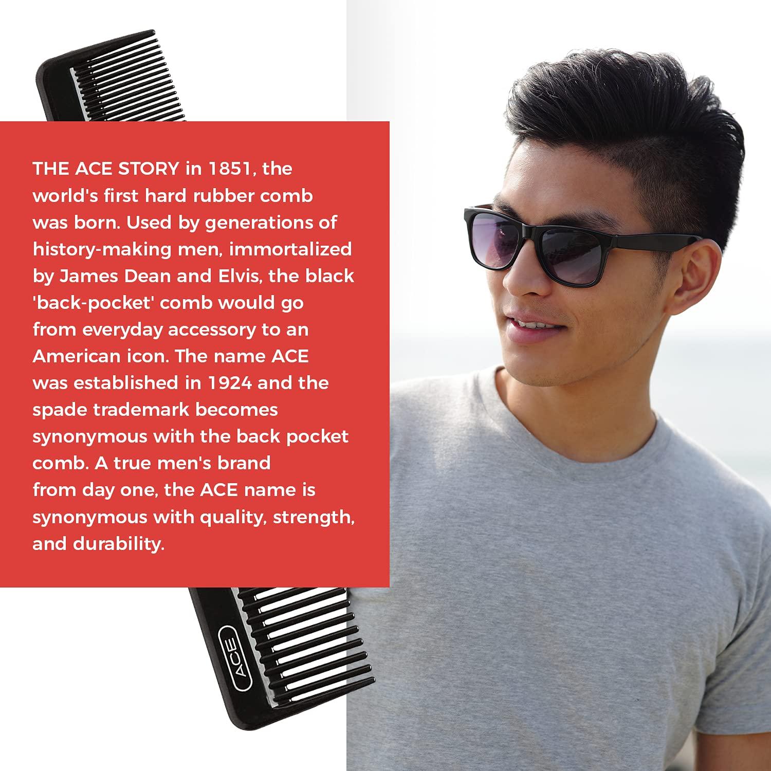 imageGOODY ACE Hair Comb5Inch Fine Tooth Pocket CombBlackBlack