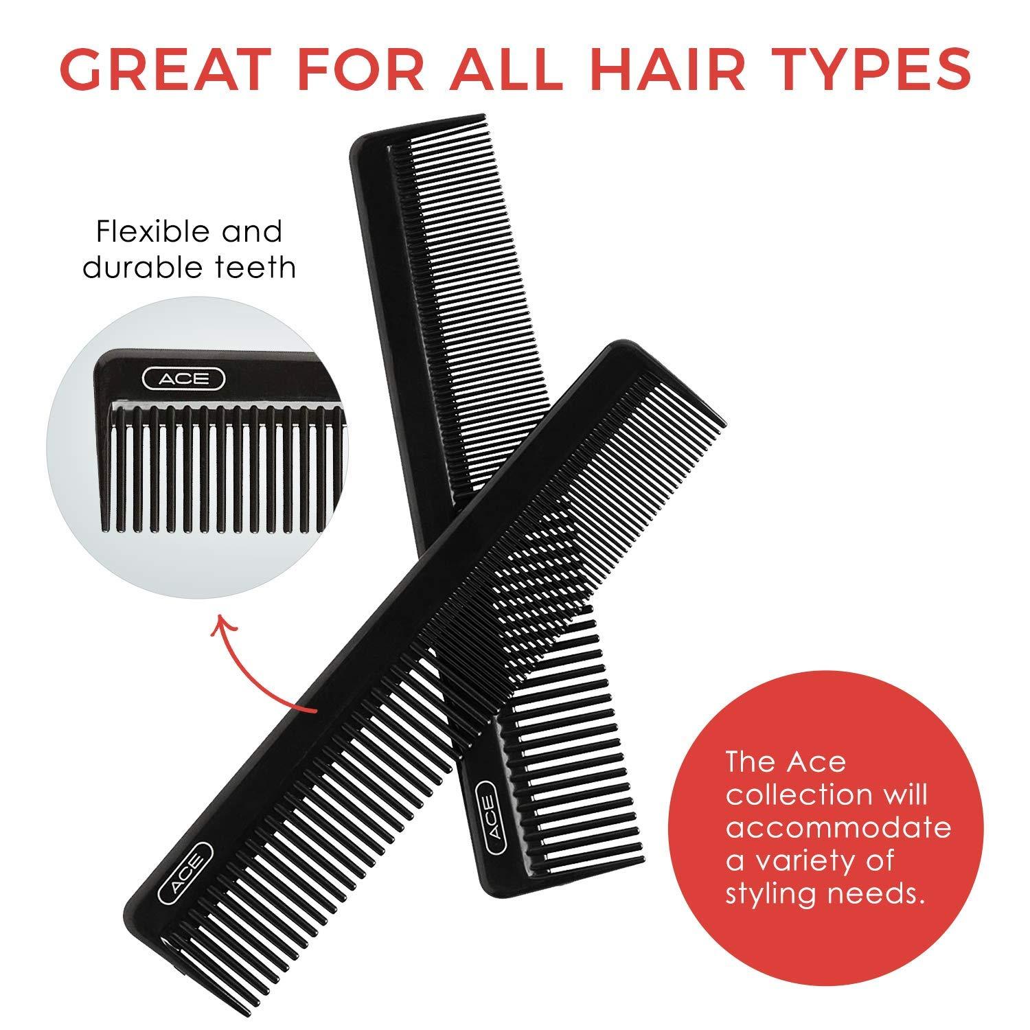 imageGOODY ACE Hair Comb5Inch Fine Tooth Pocket CombBlackBlack