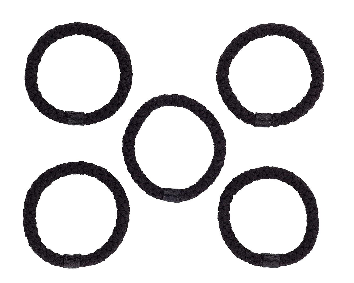 imageGOODY Volume Boost Ponytailers Elastics Hair Tie for Fine Hair  5 Count Brown  Ouchless PainFree Hair Accessories for Women Men Boys ampamp Girls  Perfect for Long Lasting Braids Ponytails ampamp MoreVolume Boost Black 5 Ct Fine Hair