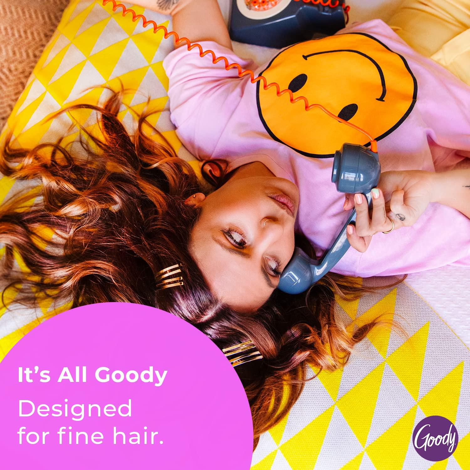 imageGoody Ceramic Hair Brush Oval Cushion  Natural Boar and Nylon Bristle Mix to Enhance Shine ampamp Smooth Hair Fights Frizz and Static  Premium Wood Design is PainFree for All Hair Types