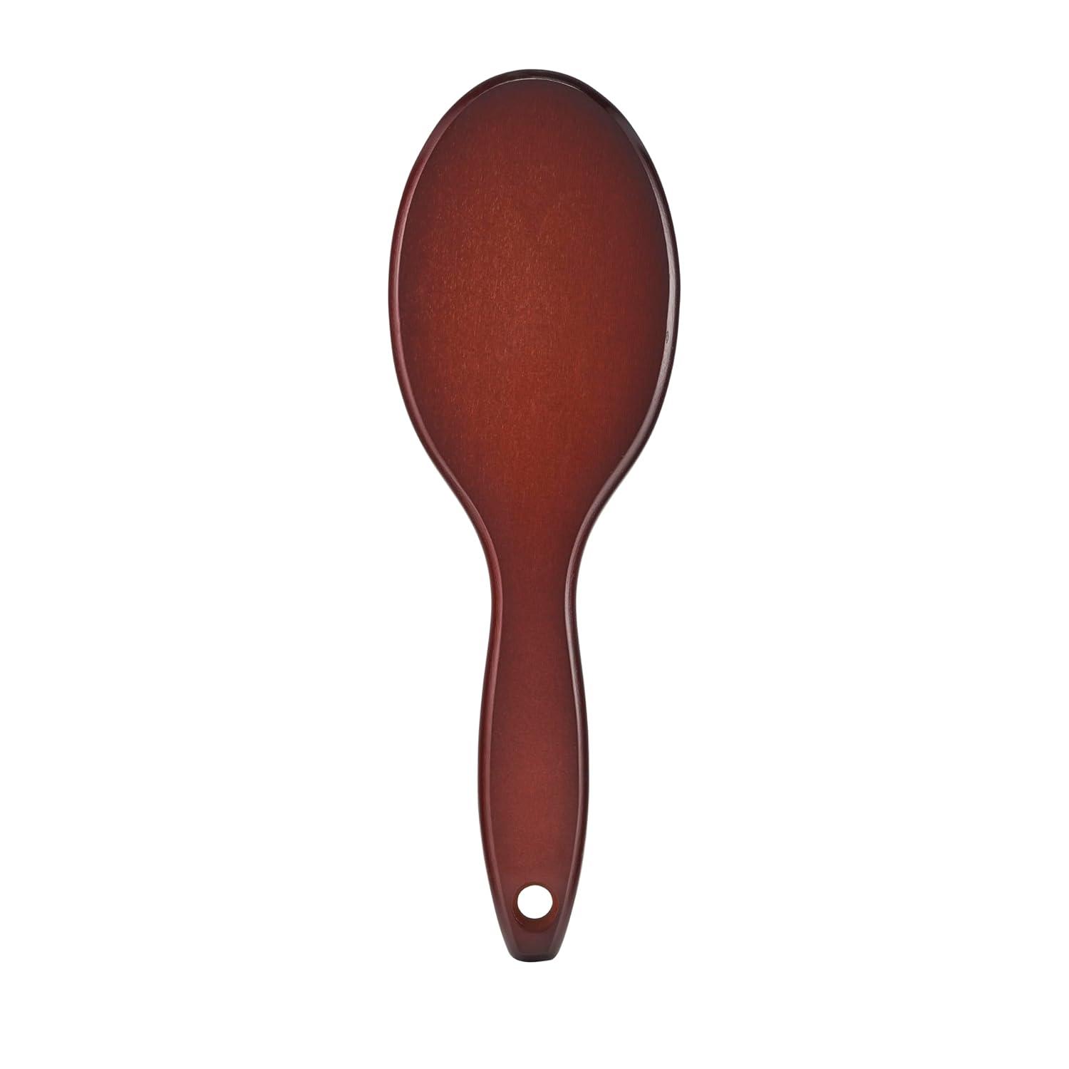 imageGoody Ceramic Hair Brush Oval Cushion  Natural Boar and Nylon Bristle Mix to Enhance Shine ampamp Smooth Hair Fights Frizz and Static  Premium Wood Design is PainFree for All Hair Types