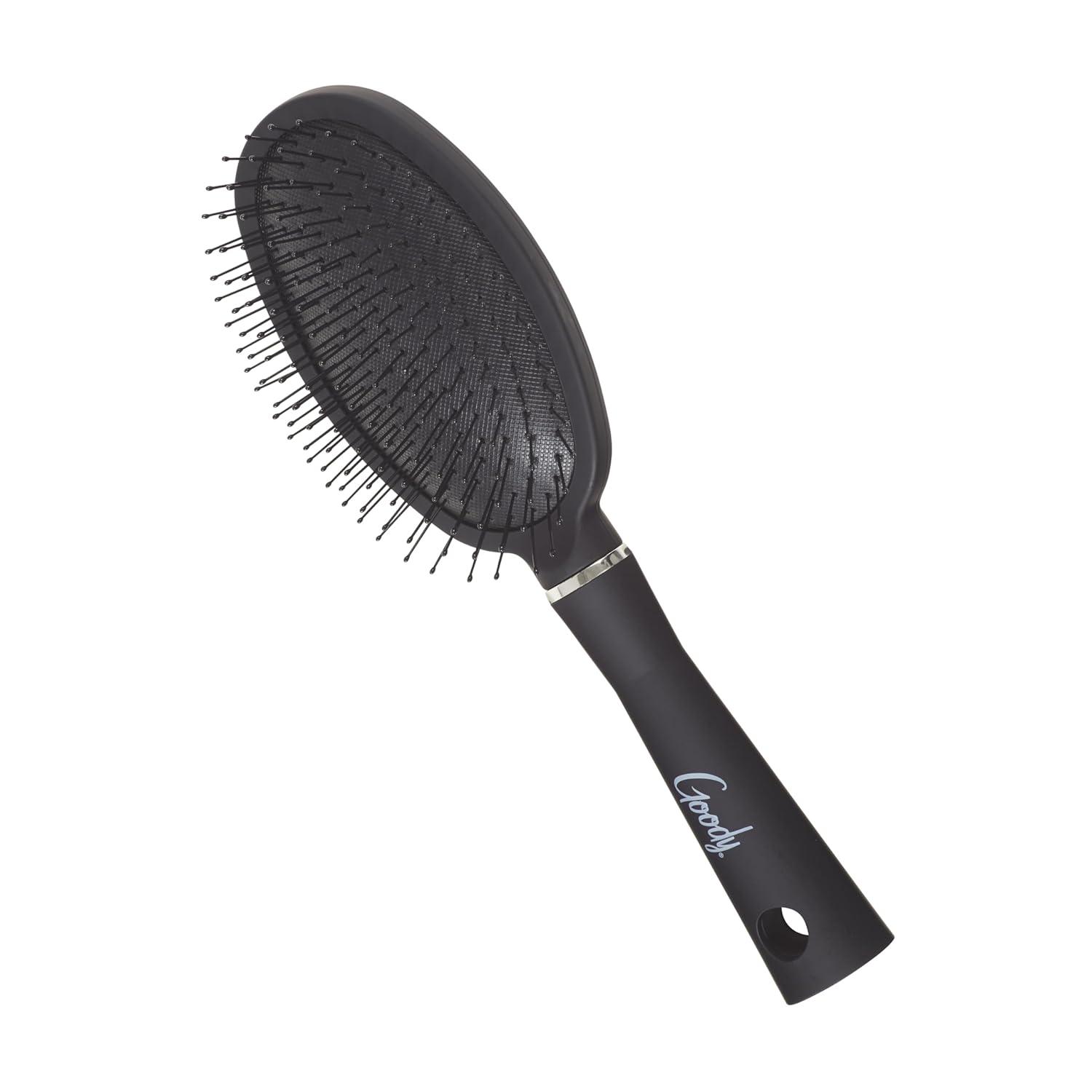imageGoody Detangle It Oval Hair Brush Black Custom Style Detangler with Flexible Bristles Use as a Detangling or Styling Brush to Tackle Tangles ampamp Knots For Fine Hair