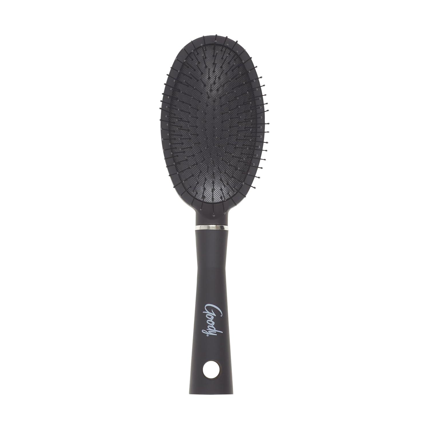 imageGoody Detangle It Oval Hair Brush Black Custom Style Detangler with Flexible Bristles Use as a Detangling or Styling Brush to Tackle Tangles ampamp Knots For Fine Hair