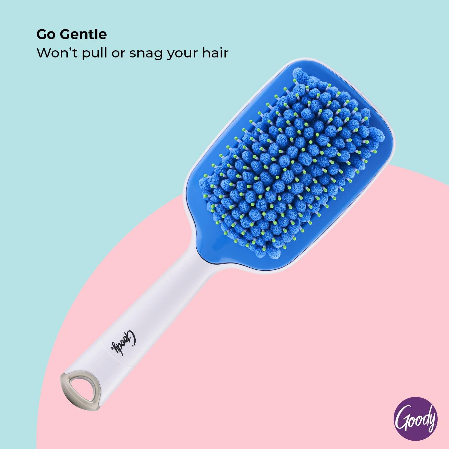 imageGoody Detangle It Oval Hair Brush Detangler with Fine Flexible Bristles Use as a Detangling or Styling Brush Tackles Tangles ampamp Knots All Hair Types BrownGreyQuikstyle Paddle Brush