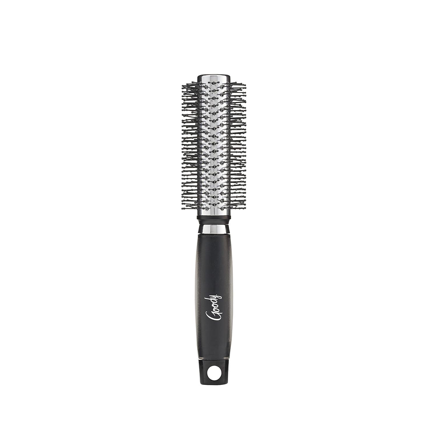 imageGoody Detangle It Oval Hair Brush Detangler with Fine Flexible Bristles Use as a Detangling or Styling Brush Tackles Tangles ampamp Knots All Hair Types BrownGreyRound Brush Medium Hair