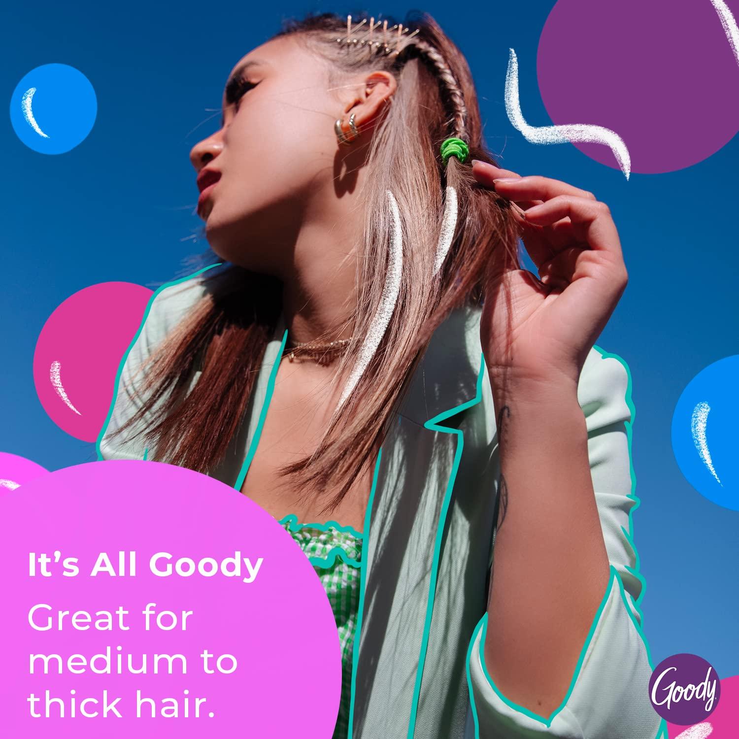 imageGoody Detangle It Oval Hair Brush Detangler with Fine Flexible Bristles Use as a Detangling or Styling Brush Tackles Tangles ampamp Knots All Hair Types BrownGreyQuikstyle Paddle Brush