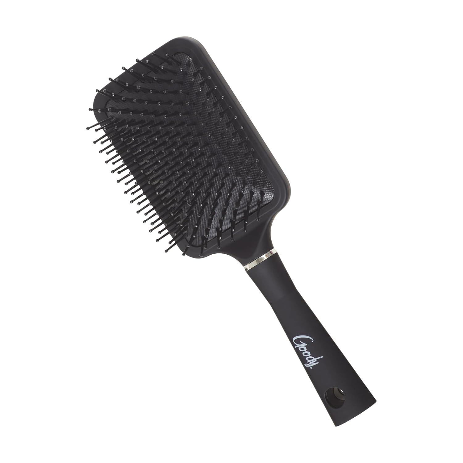 imageGoody Detangle It Paddle Brush Black Custom Style Detangler with BallTipped Bristles Use as a Detangling or Styling Brush to Tackle Tangles ampamp Knots For Medium Hair