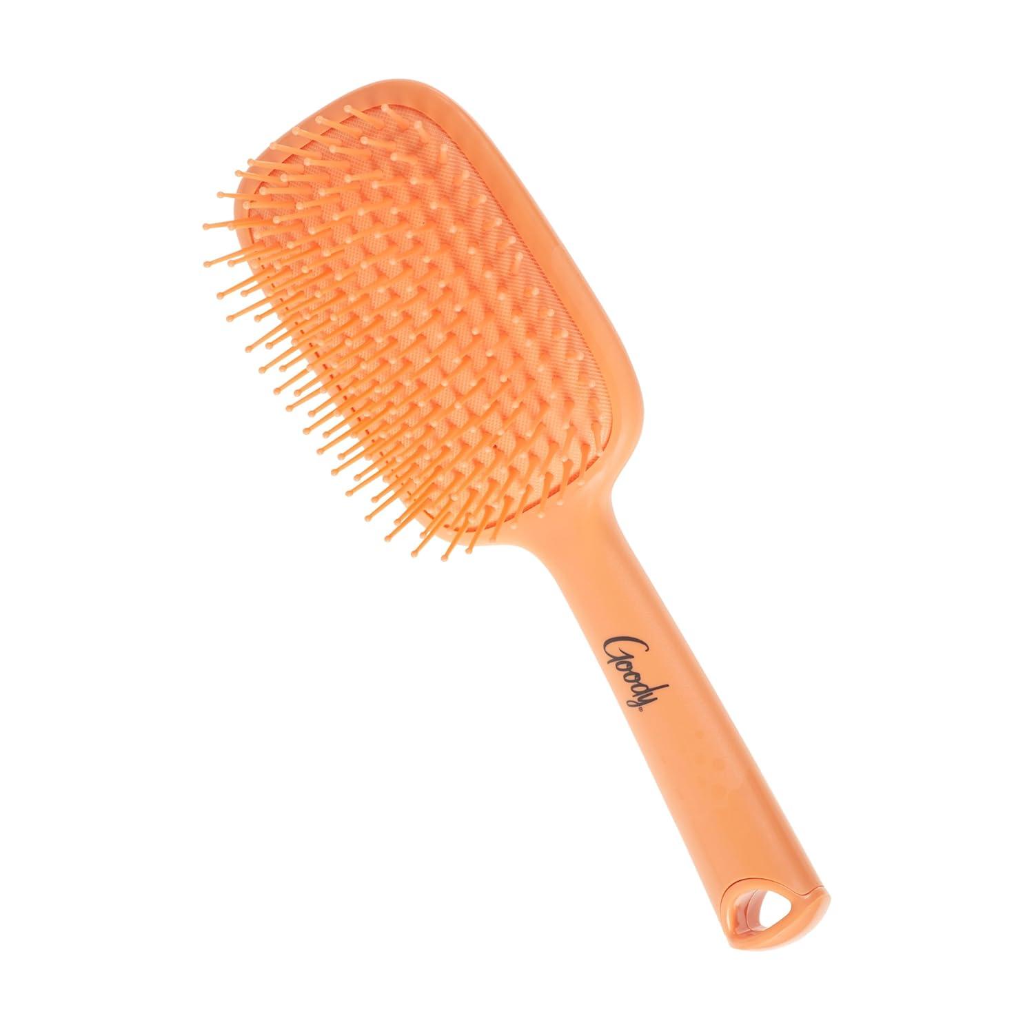 imageGoody Style Boost Paddle Brush Detangler Brush with Flexible Bristles Use as a Detangling Brush or Styling Brush Hair Brush to Tackle Tangles Knots Reduce Frizz For Thick Hair Coral