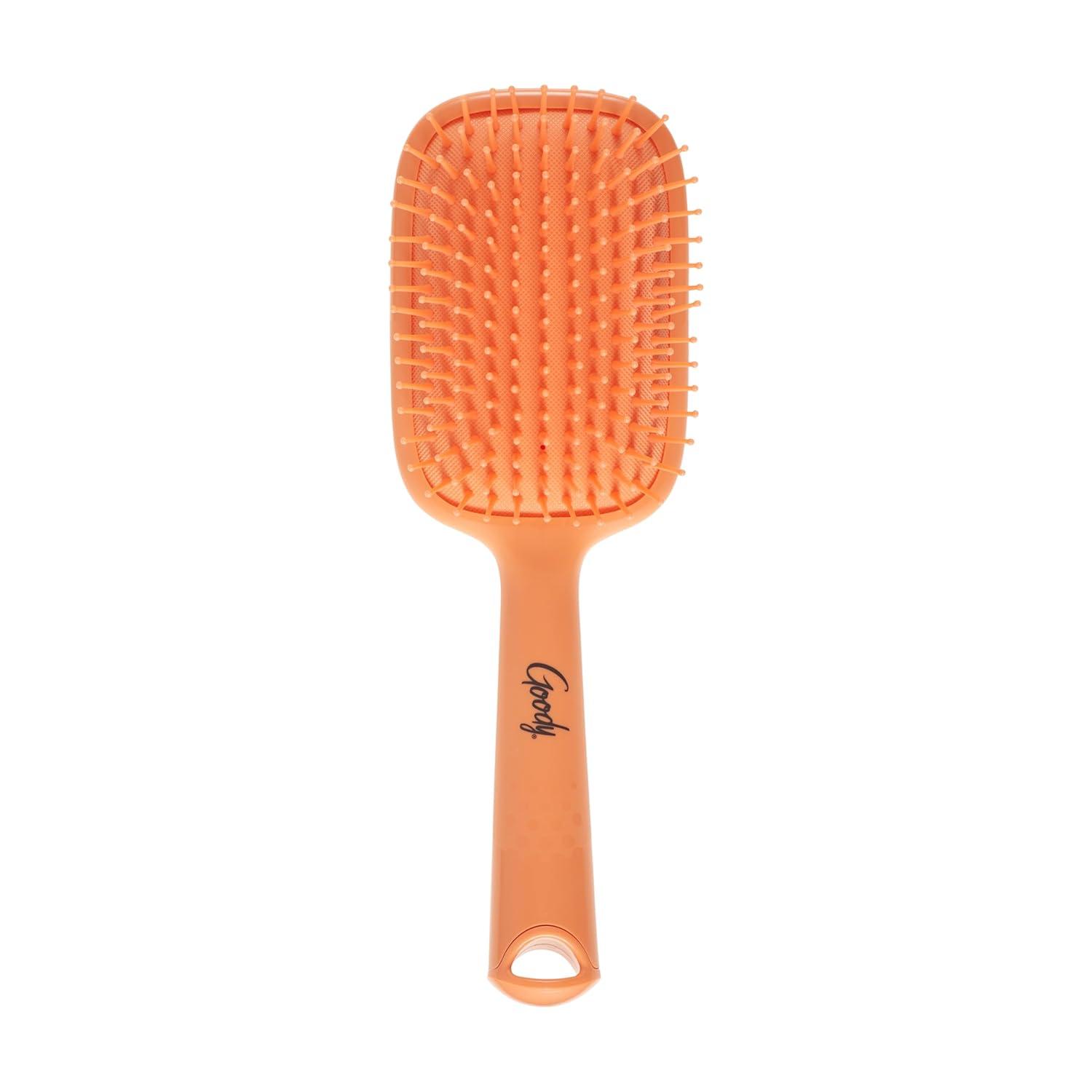 imageGoody Style Boost Paddle Brush Detangler Brush with Flexible Bristles Use as a Detangling Brush or Styling Brush Hair Brush to Tackle Tangles Knots Reduce Frizz For Thick Hair Coral