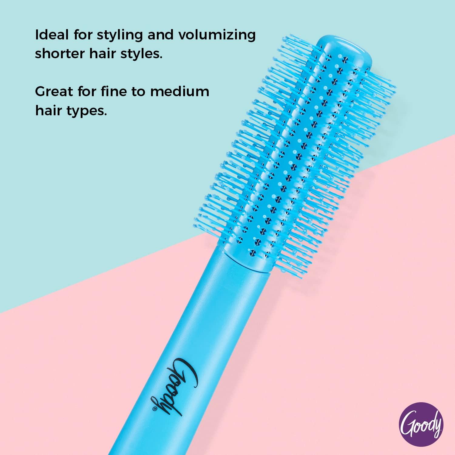imageGoody Style Boost Round Brush 21mm Volumizing Blow Out for Fine Short ampamp Medium Hair EasyGrip Handle Lightweight Styling for Lift ampamp Root Volume Coral1 Count Pack of 2