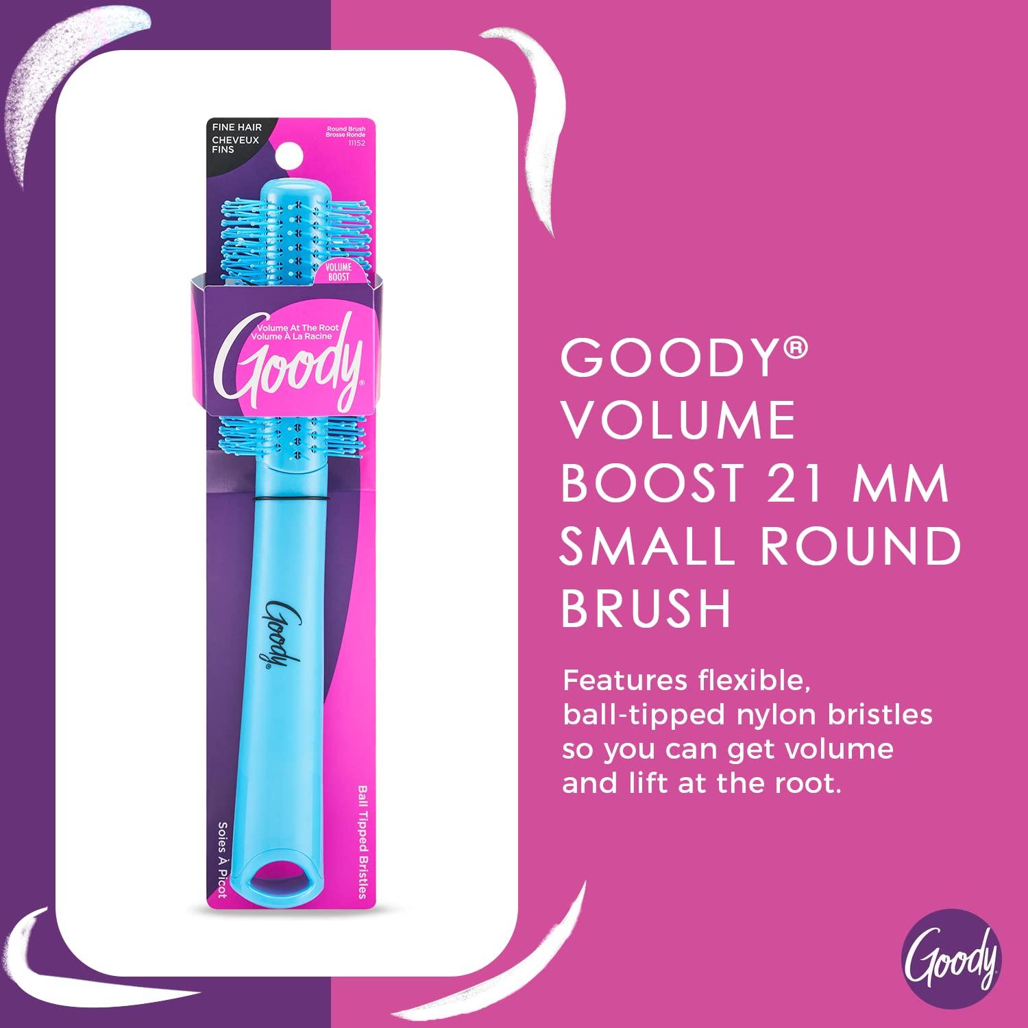imageGoody Style Boost Round Brush 21mm Volumizing Blow Out for Fine Short ampamp Medium Hair EasyGrip Handle Lightweight Styling for Lift ampamp Root Volume Coral1 Count Pack of 2