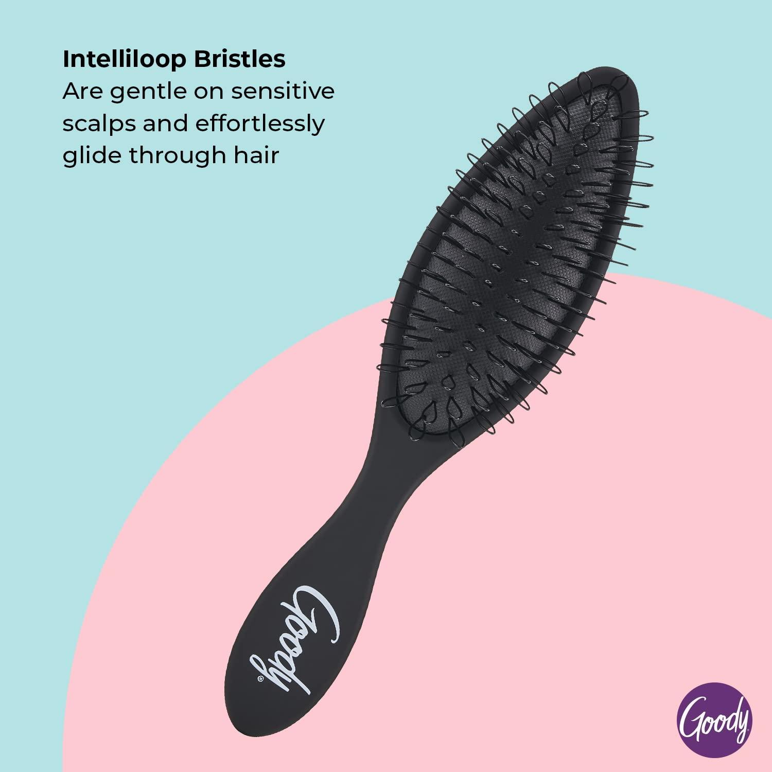 imageGoody Total Texture Extension Brush  Black  Gentle on Sensitive Scalps  Intelliloop Detangling Brush Gently Removes Tangles without Snagging  Durable for Everyday and Professional Use