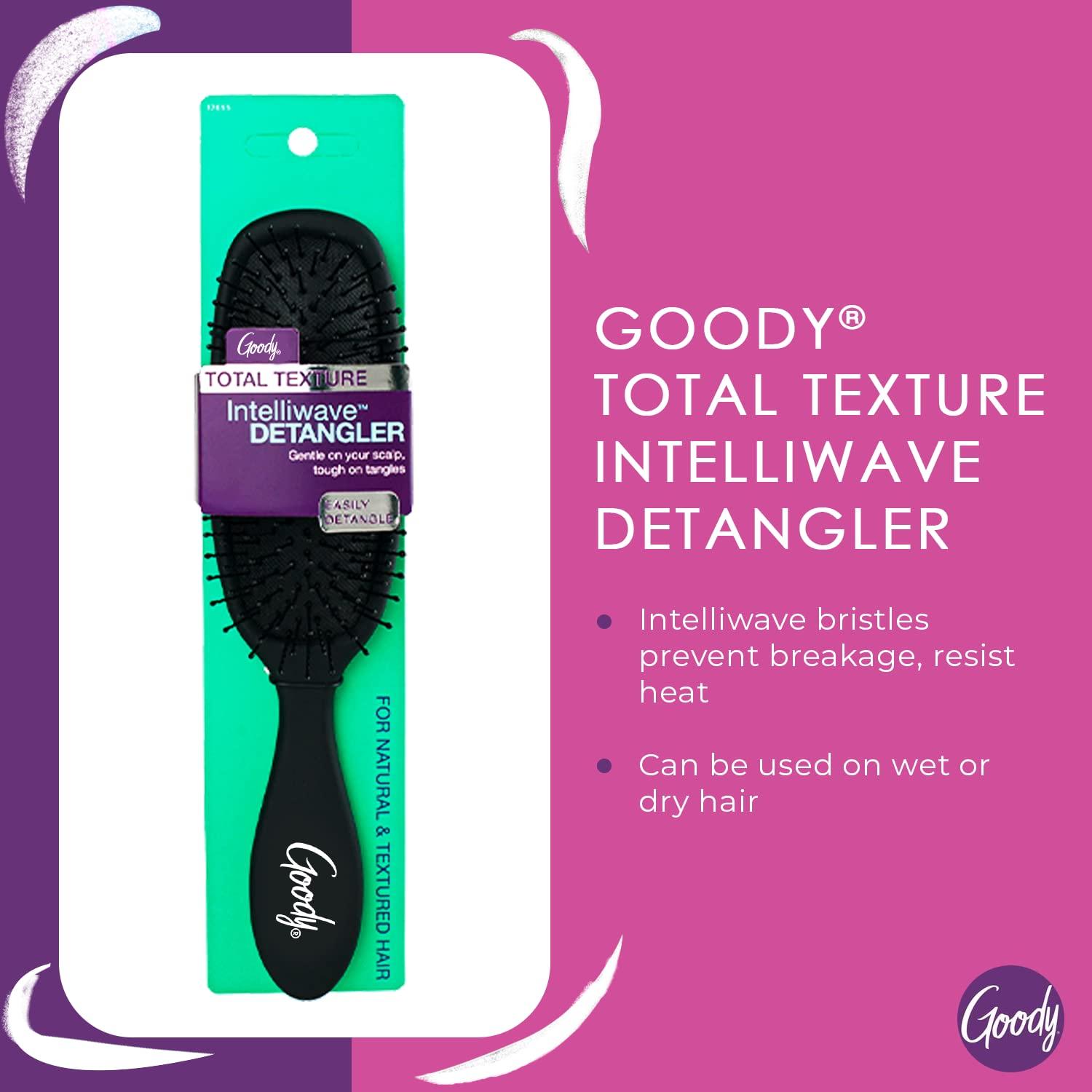imageGoody Total Texture Intelliwave Detangler Brush  Style or Remove Tangles for Wet or Dry Hair  Prevent Breakage of Coarse Textured Hair with HeatResistant Bristles and Ergonomic Handle
