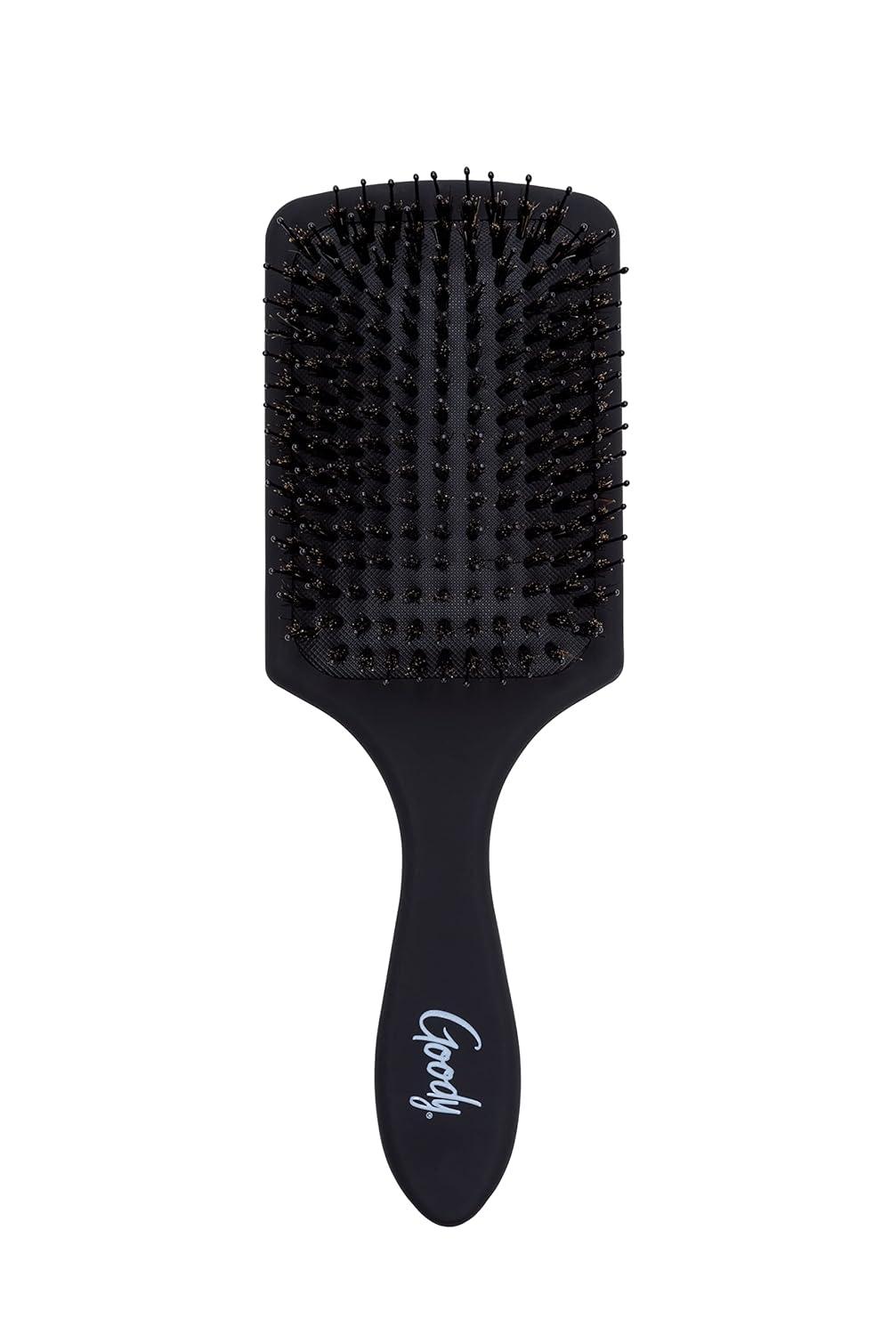 imageGoody Total Texture Mongongo Oil Brush  Oil Infused Detangler Adds Luster and Shine and Protects Hair  PainFree Hair Accessories for Women and Girls  Durable for Everyday Use  BlackMongongo Oil Infused Detangler