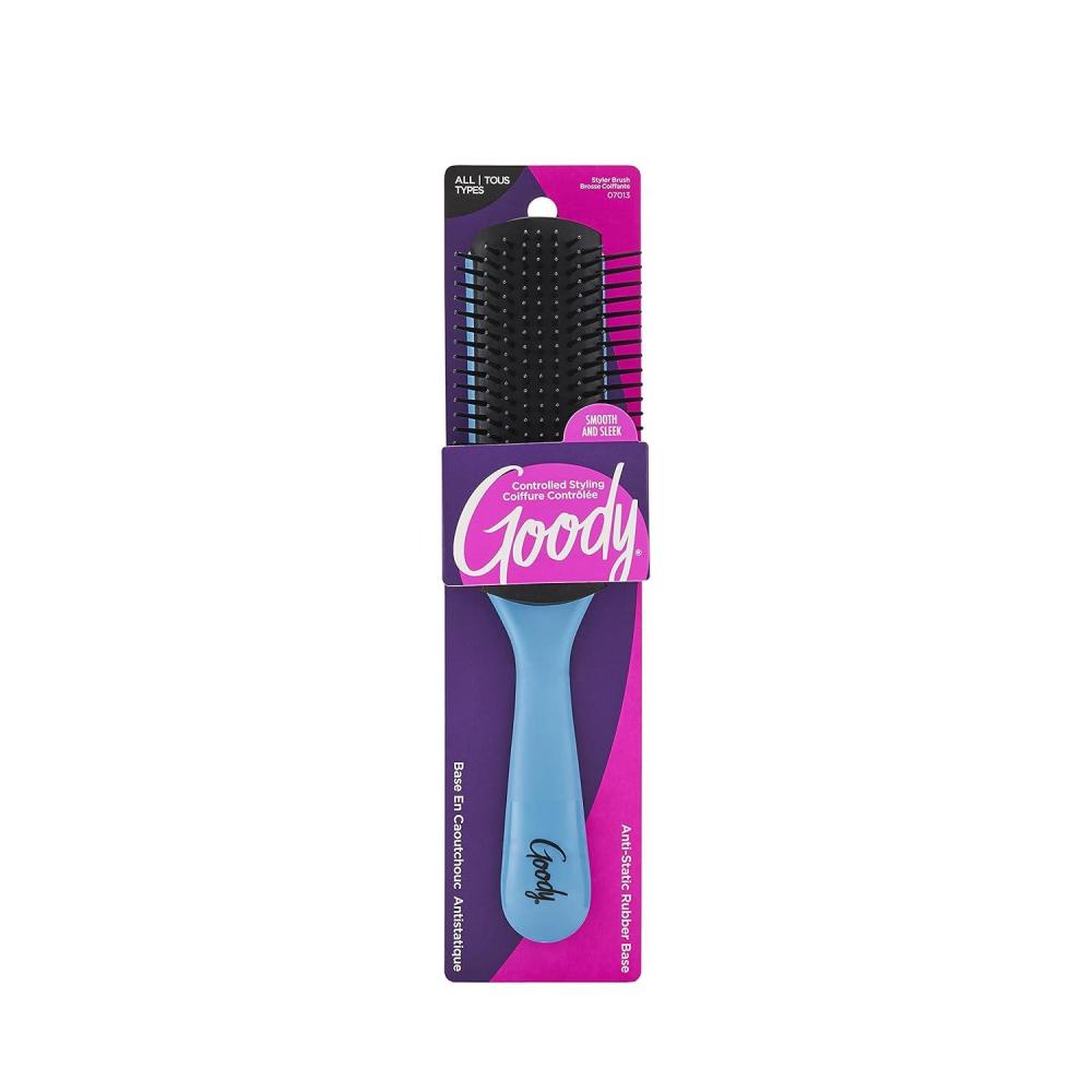 imageGoody Straight Talk Rubber Styler Brush 1 ea Pack of 1Blue