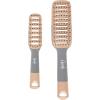 imageGoody Detangle It Vented Hair Brush Quick Drying Detangler Brush with Flexible Bristle Use as a Detangling Brush or Styling Brush to Tackle Tangles Knots ampamp Frizz All Hair Types BrownGrey  2 Ct