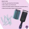 imageGoody Total Texture Customizable Brush  Detangller Brush with 18 Mix and Match Removable Bristle Rows for Extreme Personalization  Thick and Thin Bristles For All Hair Types