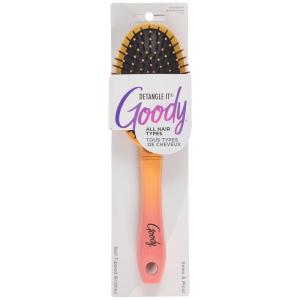 imageGoody Oval Hair Brush Detangler with Flexible Bristles All Hair Types Womens Detangling ampamp Styling Brush Yellow to Pink Ombre