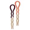 imageGOODY Planet French Hair Pins  2 Ct Green ampamp Blue Soft ampamp Strong Bamboo Fabric Comfortable AllDay Wear PainFree Styling Accessories for Women Men Boys ampamp Girls All Hair TypesFrench Hair Pins 2 Ct PeachMaroon