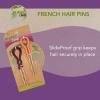 imageGOODY Planet French Hair Pins  2 Ct Green ampamp Blue Soft ampamp Strong Bamboo Fabric Comfortable AllDay Wear PainFree Styling Accessories for Women Men Boys ampamp Girls All Hair TypesFrench Hair Pins 2 Ct PeachMaroon