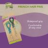 imageGOODY Planet French Hair Pins  2 Ct Green ampamp Blue Soft ampamp Strong Bamboo Fabric Comfortable AllDay Wear PainFree Styling Accessories for Women Men Boys ampamp Girls All Hair TypesFrench Hair Pins 2 Ct GreenBlue