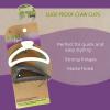 imageGOODY Planet SlideProof Claw Clips 2ct Black and CreamBlack