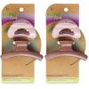 imageGOODY Planet SlideProof Claw Clips 2ct Black and CreamRust