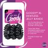 imageGoody Dentless Jelly Bands  Elastic Hair Coils for Long Lasting Braids Ponytails and More  3 Count Pink  Medium to Thick Hair  Hair Accessories for Women and GirlsBlack 3 Ct Thick Hair