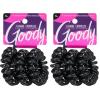 imageGoody Dentless Jelly Bands  Elastic Hair Coils for Long Lasting Braids Ponytails and More  3 Count Pink  Medium to Thick Hair  Hair Accessories for Women and GirlsBlack 3 Ct Thick Hair