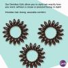imageGoody Dentless Jelly Bands  Elastic Hair Coils for Long Lasting Braids Ponytails and More  3 Count Pink  Medium to Thick Hair  Hair Accessories for Women and GirlsBlack 3 Ct Thick Hair