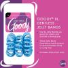 imageGoody Dentless Jelly Bands  Elastic Hair Coils for Long Lasting Braids Ponytails and More  3 Count Pink  Medium to Thick Hair  Hair Accessories for Women and GirlsBlue 3 Ct Thick Hair
