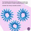 imageGoody Dentless Jelly Bands  Elastic Hair Coils for Long Lasting Braids Ponytails and More  3 Count Pink  Medium to Thick Hair  Hair Accessories for Women and GirlsBlue 3 Ct Thick Hair