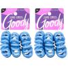 imageGoody Dentless Jelly Bands  Elastic Hair Coils for Long Lasting Braids Ponytails and More  3 Count Pink  Medium to Thick Hair  Hair Accessories for Women and GirlsBlue 3 Ct Thick Hair