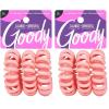 imageGoody Dentless Jelly Bands  Elastic Hair Coils for Long Lasting Braids Ponytails and More  3 Count Pink  Medium to Thick Hair  Hair Accessories for Women and GirlsPink 3 Ct Thick Hair