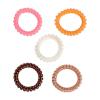 imageGoody Dentless Spiral Hair Ties Hair Coils  5 Ct Warm Tones Phone Cord Hair Ties Secure Hold Jelly Bands for All Occasions Hair Accessories for Women ampamp Men For MediumThick Hair