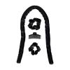 imageGoody Heatless Curls Black  2 Satin Scrunchies ampamp 1 Large Claw Clip To Hold Satin Roller Rod in Place Overnight HeatFree Hair Styling All Hair Types