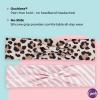 imageGoody LowProfile Head Wraps 2 Ct Cheetah ampamp Stripe DamageFree Hold AllDay Comfort Soft ampamp Stretchy Head Wraps for Women ampamp Men Secure Grip Bandeau Headwear for All Occasions For Fine HairStripeCheetah 2 Ct