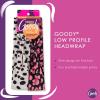 imageGoody LowProfile Head Wraps 2 Ct Cheetah ampamp Stripe DamageFree Hold AllDay Comfort Soft ampamp Stretchy Head Wraps for Women ampamp Men Secure Grip Bandeau Headwear for All Occasions For Fine HairFlowersDots 2 Ct