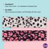 imageGoody LowProfile Head Wraps 2 Ct Cheetah ampamp Stripe DamageFree Hold AllDay Comfort Soft ampamp Stretchy Head Wraps for Women ampamp Men Secure Grip Bandeau Headwear for All Occasions For Fine HairFlowersDots 2 Ct