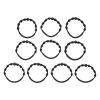 imageGoody Ouchless Forever Fine Hair Elastics  10 Ct Black DamageFree Bands 3X Stronger Hair Ties Retainable Shape 16 Strand Inner Core Hair Accessories for Women ampamp MenBlack