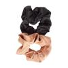 imageGoody Ouchless Forever Satin Scrunchies 2 Ct Brown ampamp Black 3X Stronger DamageFree Hold Hair Scrunchies 16 Strand Inner Core Styling Accessories for Women ampamp Men For MediumThick HairSatin Neutral