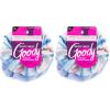 imageGoody Ouchless Forever Satin Scrunchies 2 Ct Brown ampamp Black 3X Stronger DamageFree Hold Hair Scrunchies 16 Strand Inner Core Styling Accessories for Women ampamp Men For MediumThick HairBlue Stripes