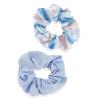 imageGoody Ouchless Forever Satin Scrunchies 2 Ct Brown ampamp Black 3X Stronger DamageFree Hold Hair Scrunchies 16 Strand Inner Core Styling Accessories for Women ampamp Men For MediumThick HairBlue Stripes