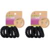 imageGoody Planet Elastic Hair Coils  5 Count Mixed Pack  Medium to Thick Hair Accessories for Women and GirlsCoils 5 Ct Black  Thick Hair