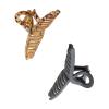 imageGoody SlideProof Rectangular Large Claw Clips  2 Ct Warm Tones Secure Grip Hair Styling Accessories for Women ampamp Men Claw Clips for Thick HairBlackTort Ribbon Claw