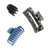 imageGoody SlideProof Rectangular Large Claw Clips  2 Ct Warm Tones Secure Grip Hair Styling Accessories for Women ampamp Men Claw Clips for Thick HairBlackBlueMulti Rectangle Claw