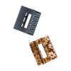 imageGoody SlideProof Rectangular Large Claw Clips  2 Ct Warm Tones Secure Grip Hair Styling Accessories for Women ampamp Men Claw Clips for Thick HairBlackTort Square Claw