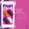 imageGoody SlideProof Rectangular Large Claw Clips  2 Ct Warm Tones Secure Grip Hair Styling Accessories for Women ampamp Men Claw Clips for Thick HairNeutrals Medium Claw