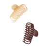 imageGoody SlideProof Rectangular Large Claw Clips  2 Ct Warm Tones Secure Grip Hair Styling Accessories for Women ampamp Men Claw Clips for Thick HairPeachBrown Large Claw