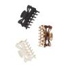imageGoody SlideProof Rectangular Large Claw Clips  2 Ct Warm Tones Secure Grip Hair Styling Accessories for Women ampamp Men Claw Clips for Thick HairTortCreamBlack Large Claw